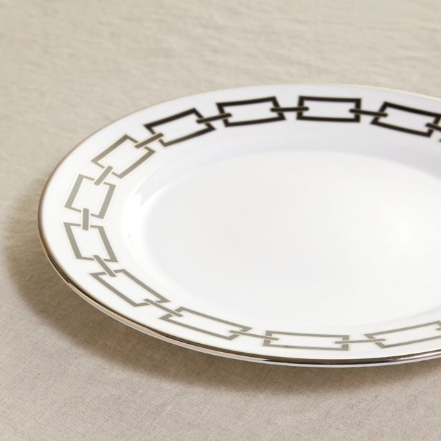 Catene 28cm gold-plated porcelain dinner plate