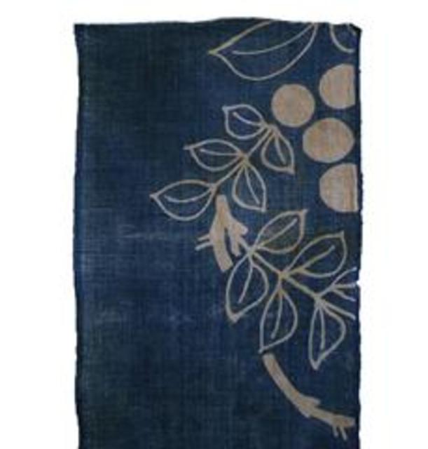 A Length of Tsutsugaki Dyed Hand Spun Cotton from Sri Threads (Brooklyn)