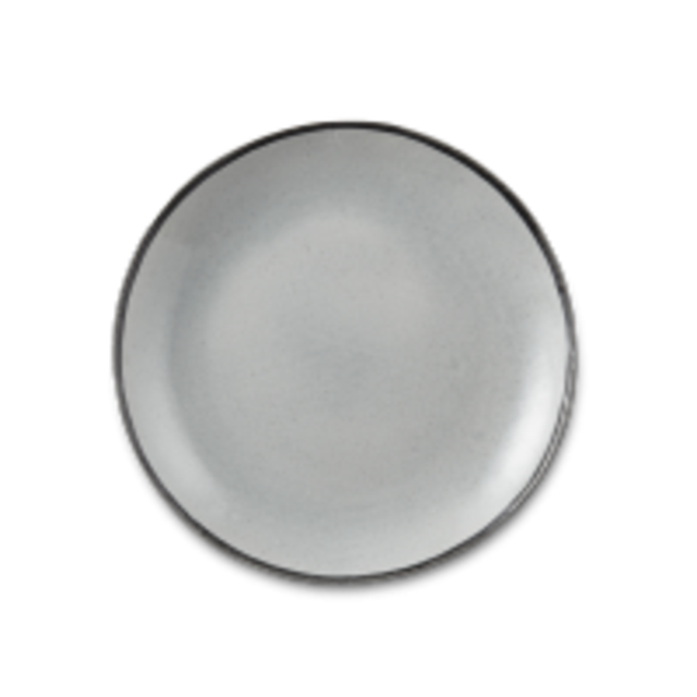 Grey Stoneware Plate from Merci (Paris)