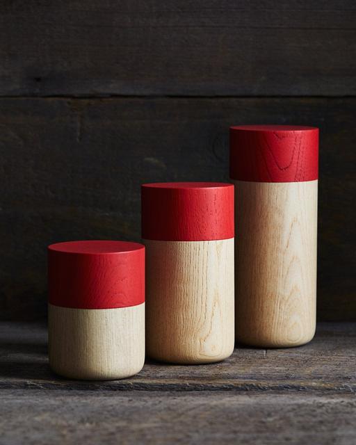 "Tutu" Soji Large Red Canister Hatashikki