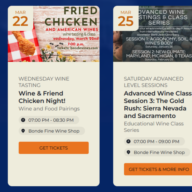 Wine Classes at Bonde in Harvard Square
