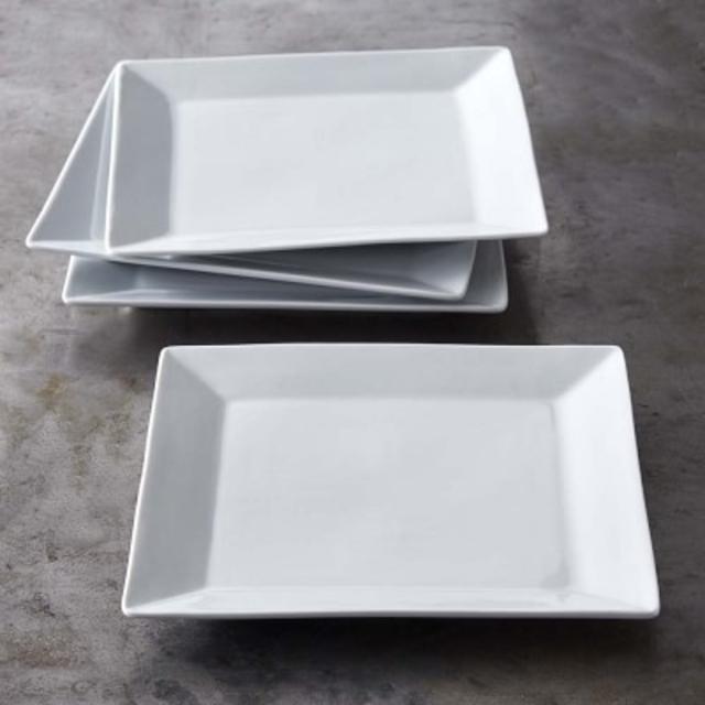 Williams Sonoma Williams Sonoma Open Kitchen Square Dinner Plates, Set of 4