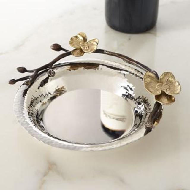 Michael Aram Gold Orchid Wine Coaster