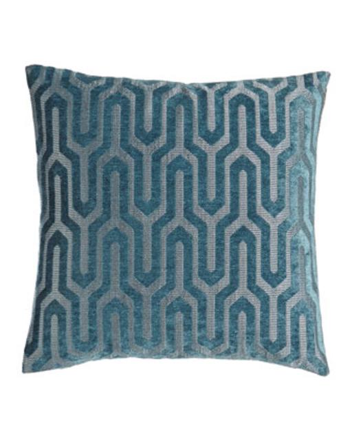 Horchow Cantrice Turquoise Pillow, 18"