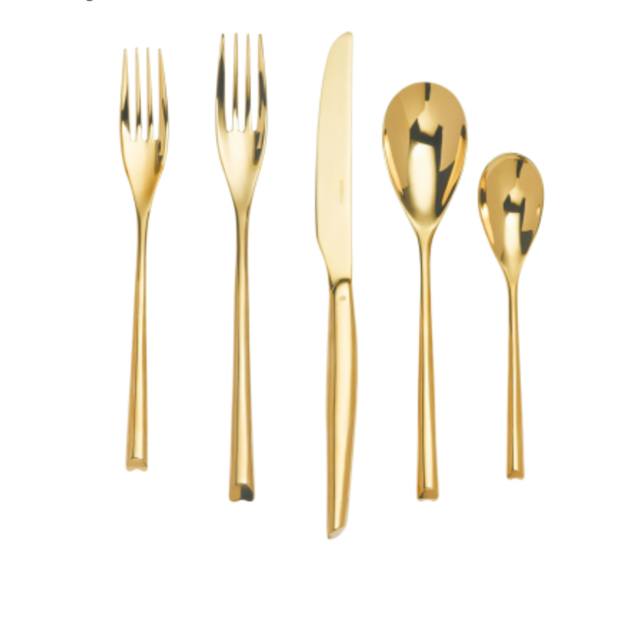 H Art Gold by Sambonet - 5 Piece Dinner Setting
