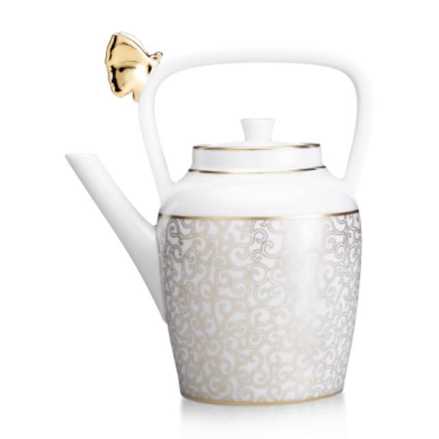 Karakusa White & Gold Teapot