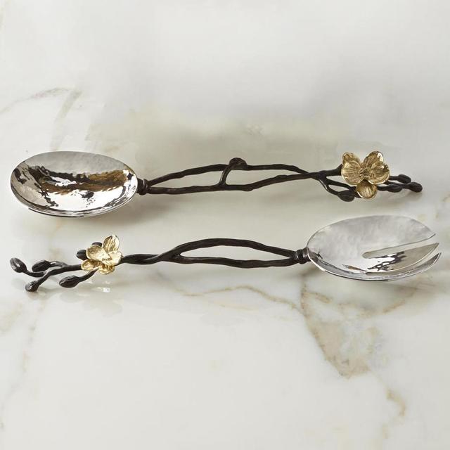Michael Aram - Two-Piece Gold Orchid Serving Set