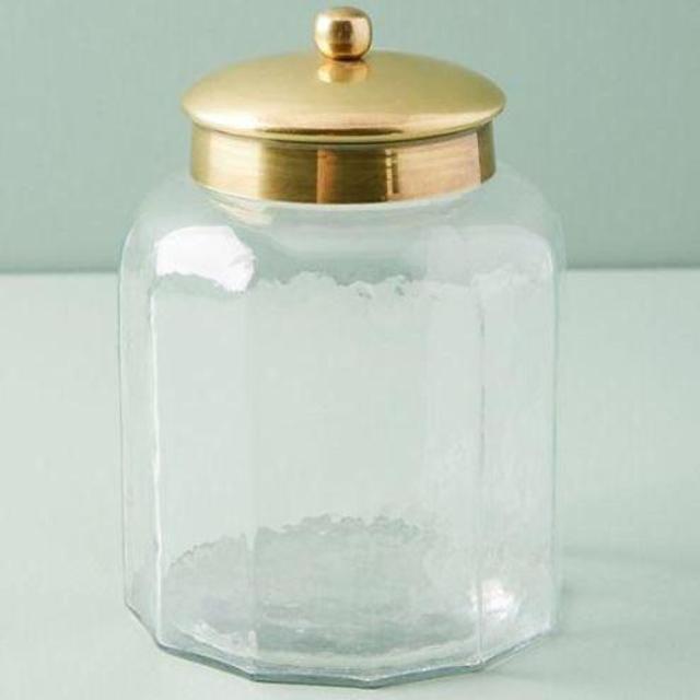 Golden Glass Bath Collection - Small Jar