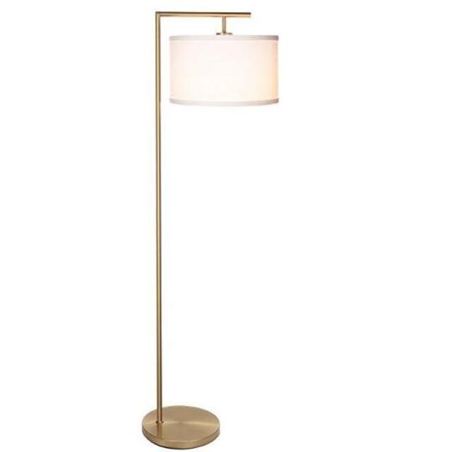 Brightech Montage Modern LED Floor Lamp – Antique Brass
