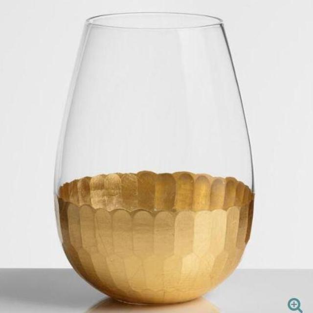 Gold Stemless Glassware Collection