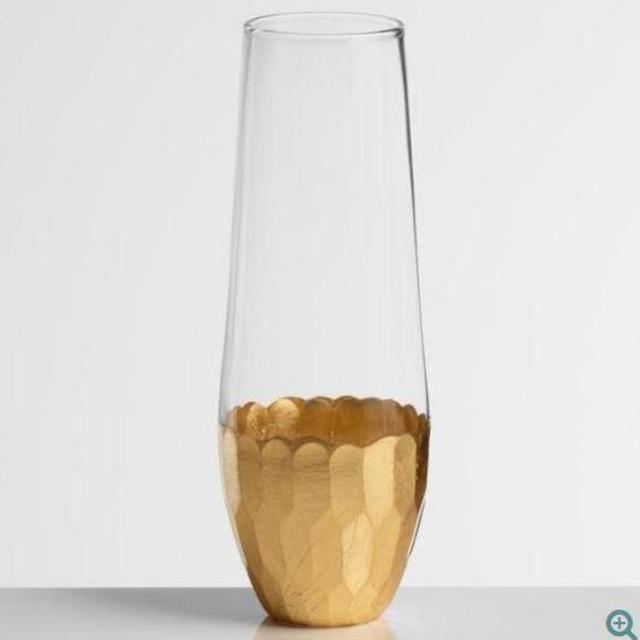 Gold Stemless Glassware Collection