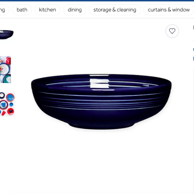 Fiesta® Large Bistro Bowl in Cobalt Blue