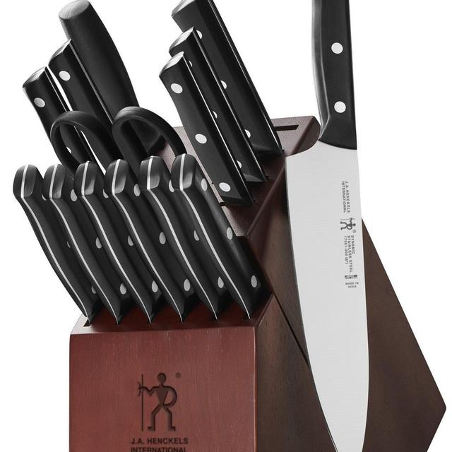 Henkels 15 piece knife block set