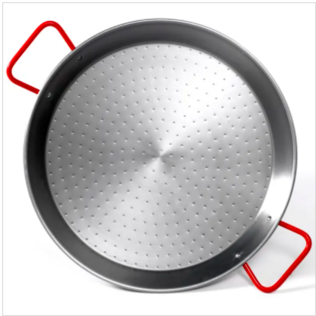 22 Inch Traditional Steel Paella Pan - Serves 12