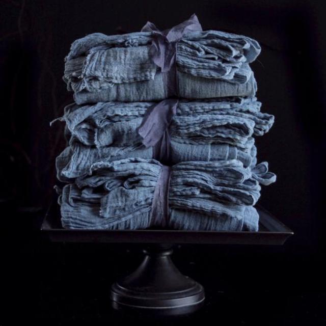 Plant Dyed Table Runner Indigo