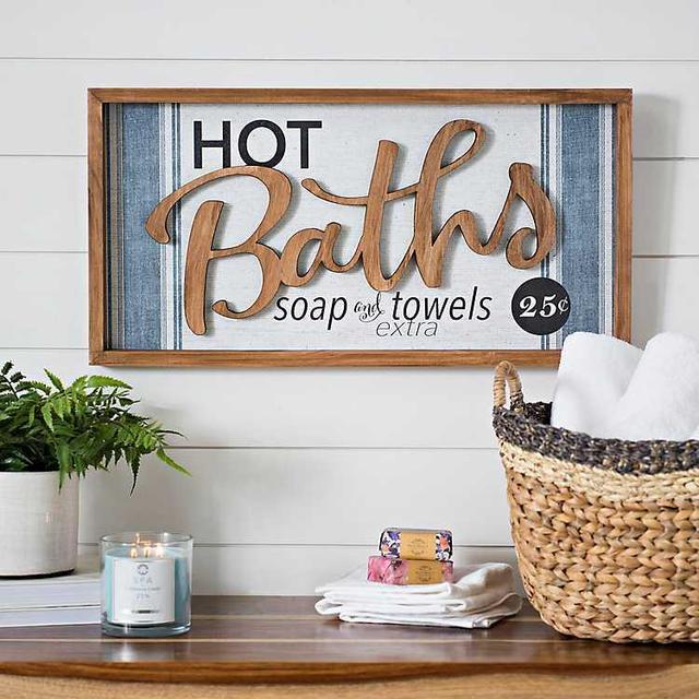 Hot Baths Wall Plaque