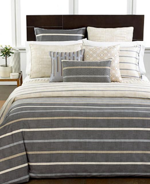 Hotel Collection Modern Colonnade Queen Coverlet