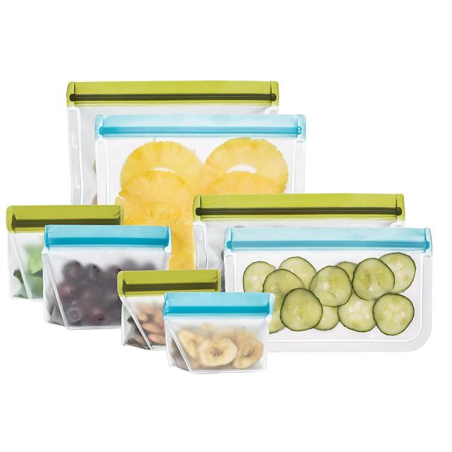 rezip Deluxe 8-piece Resusable Storage Bag Kit