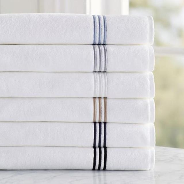 Grand Embroidered Organic Bath Towels