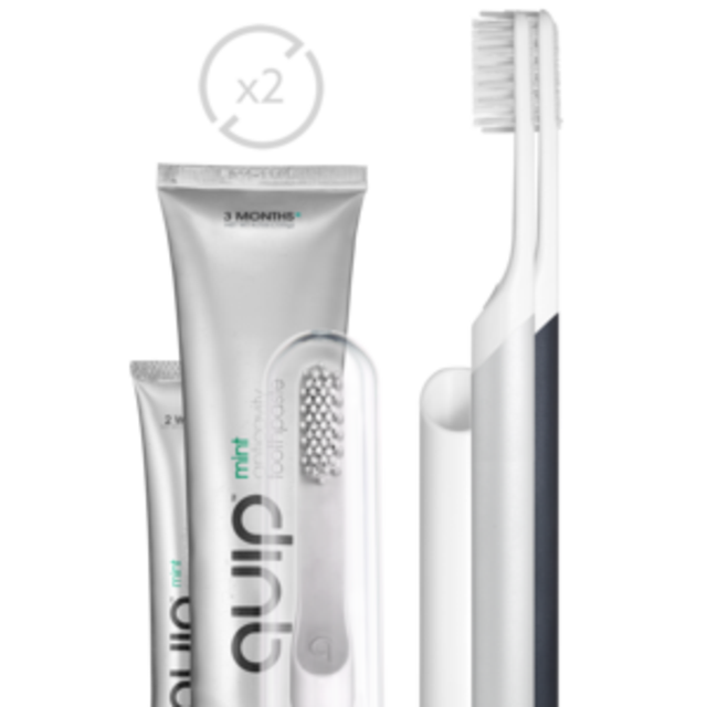 Quip Electric Couple Set // Silver + Slate Metal