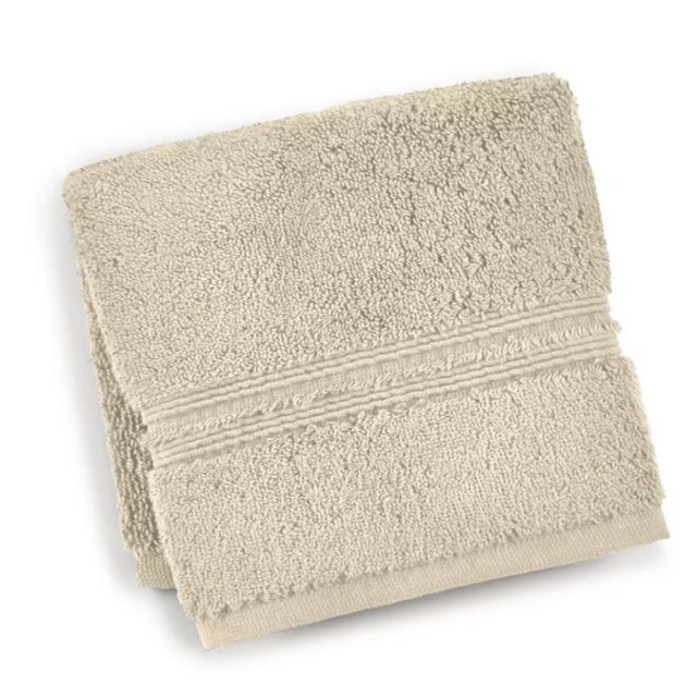 Hotel Collection Turkish Washcloth, Color English Cream, 13" x 13"