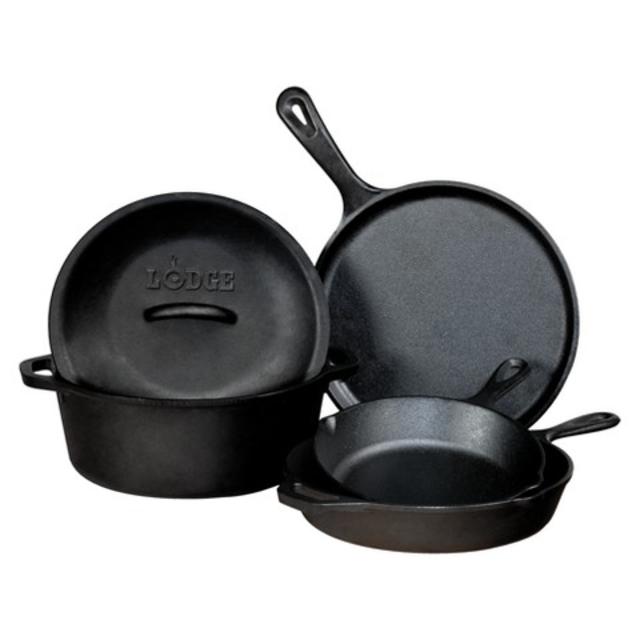Lodge Logic Cast Iron Set - Black (5pc) product details page