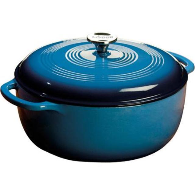 Lodge Enamel Cast Iron 7.8-Quart Dutch Oven