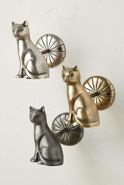 Deco Cat Tieback - Bronze