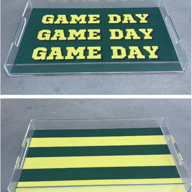 Game Day Reversible Insert - Green & Yellow