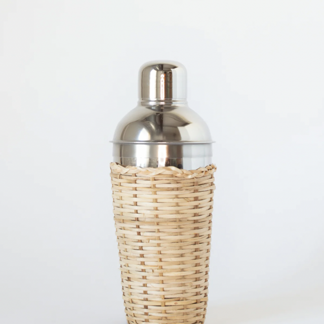 Rattan Cocktail Shaker