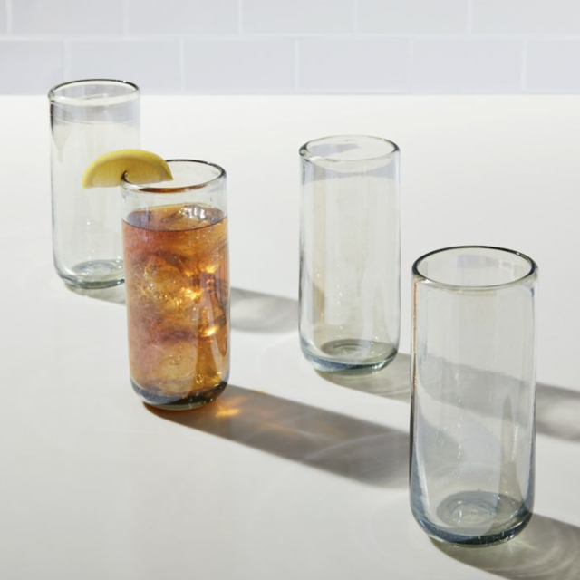 Recycled Mexican Highball Glass Set, Set of 8