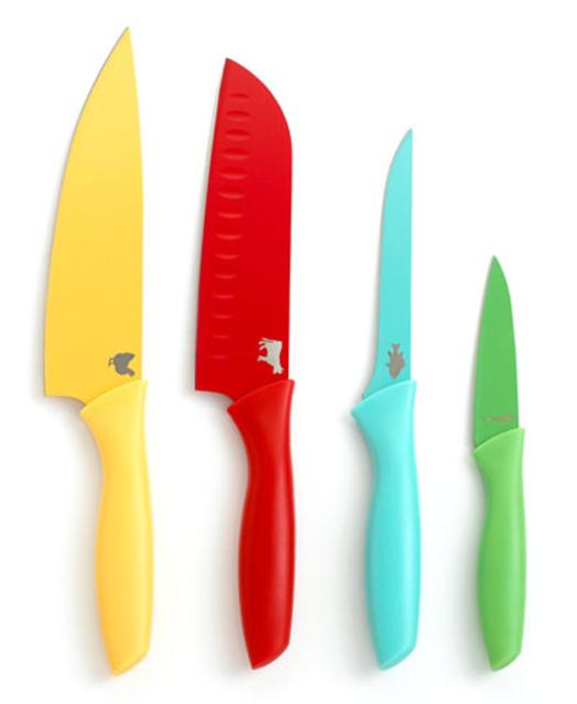 Martha Stewart Collection Color Coded Cutlery Knives Set of 4
