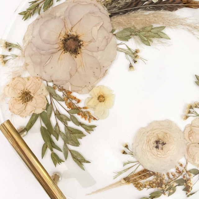 Bridal Bouquet Preservation | Custom Serving Tray