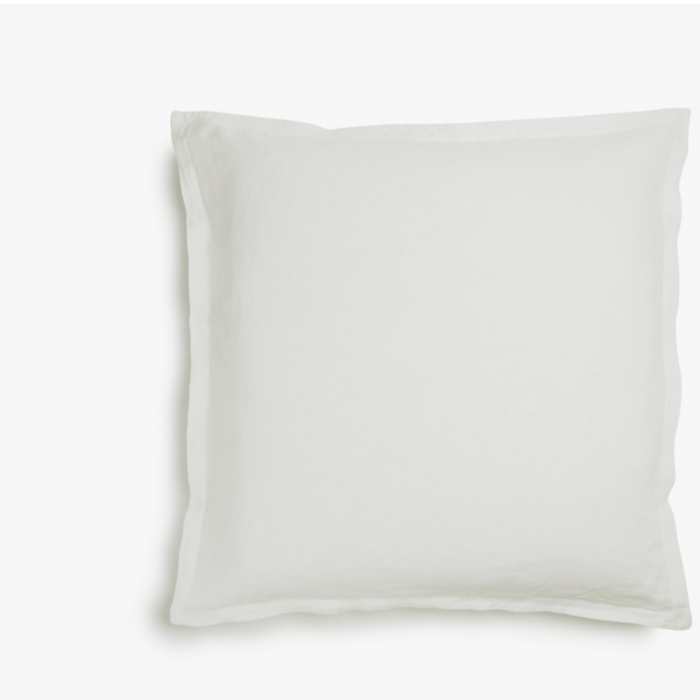 Linen Euro Sham in Cream