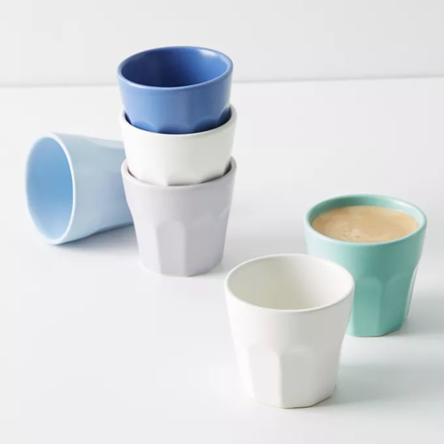 Matte Latte Espresso Cups, Set of 6