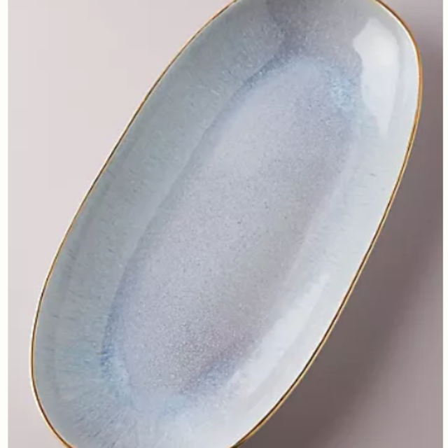 Gilded Lilac Platter
