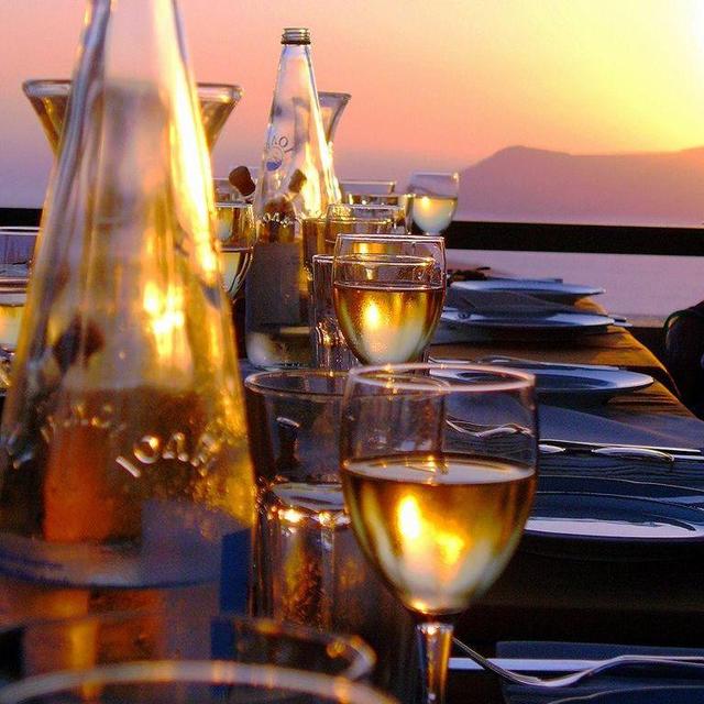 Dinner in Santorini