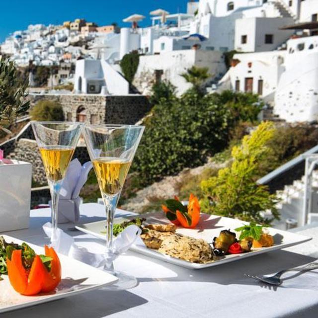 Lunch in Santorini