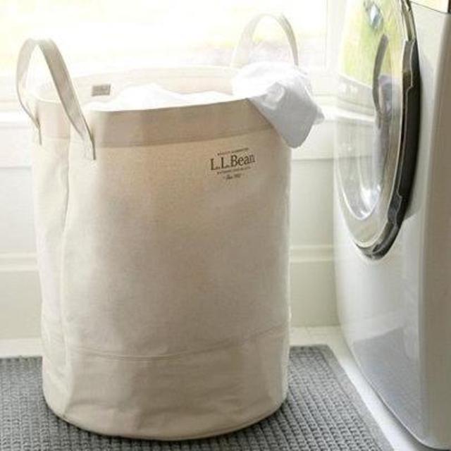Canvas Laundry Tote, Cream
