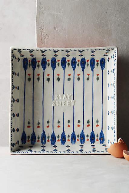 Handpainted Lucerne Brownie Pan