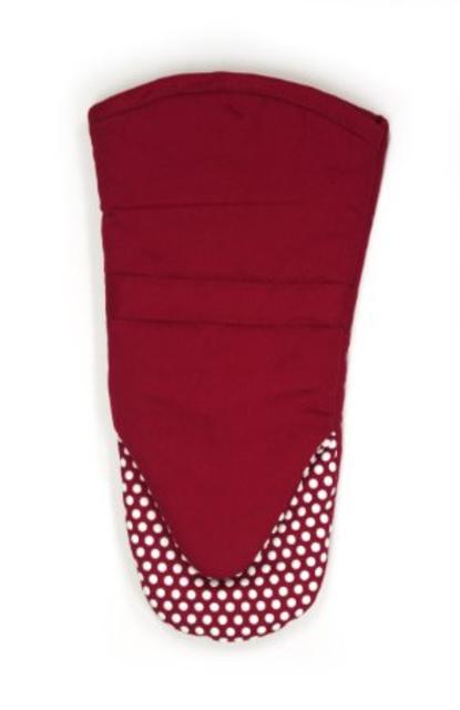 Ritz Kitchen Wears Basic Collection 13-Inch Puppet Oven Mitt with Silicone Dots, Paprika