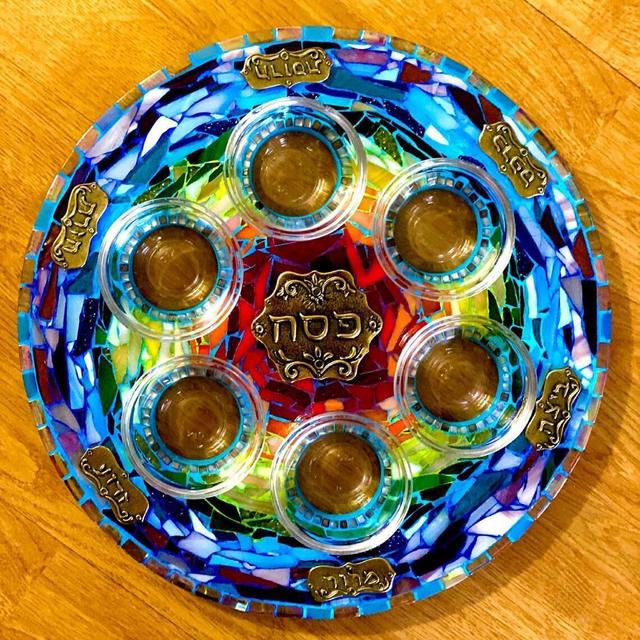 Mosaic Seder Plate