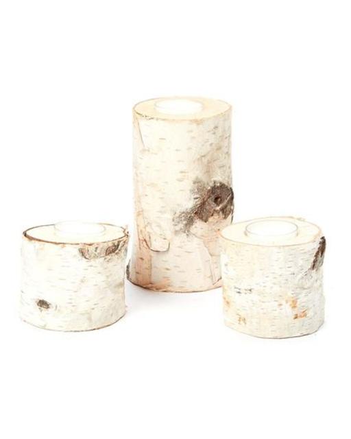 Birch Candleholder Set