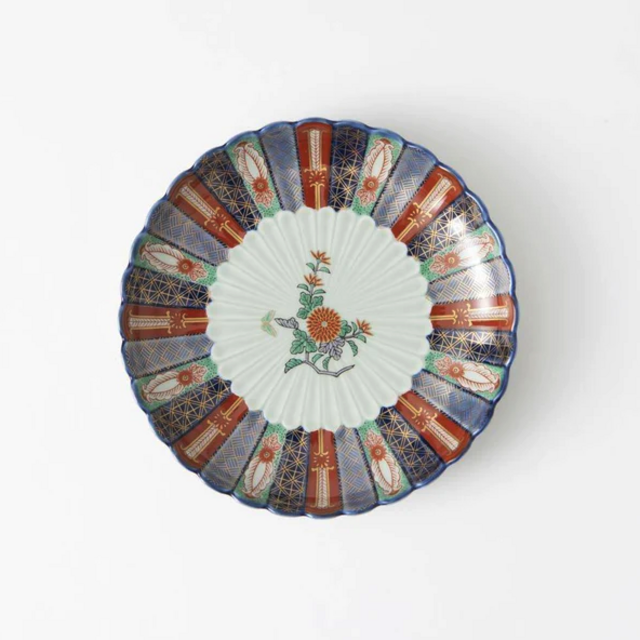 Rinkuro Kiln Old Imari Story Chimon Imari Round Plate