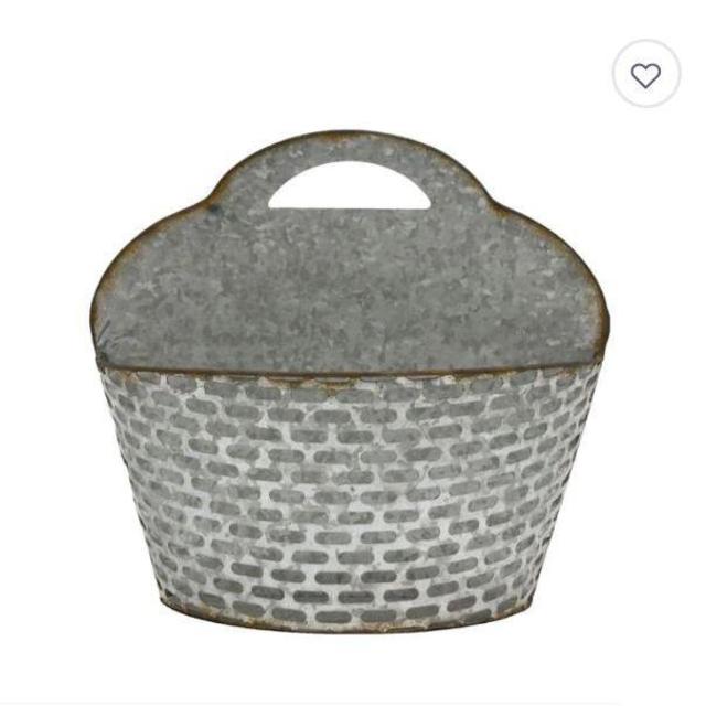 Galvanized 11"x12" Wall Art Bin
