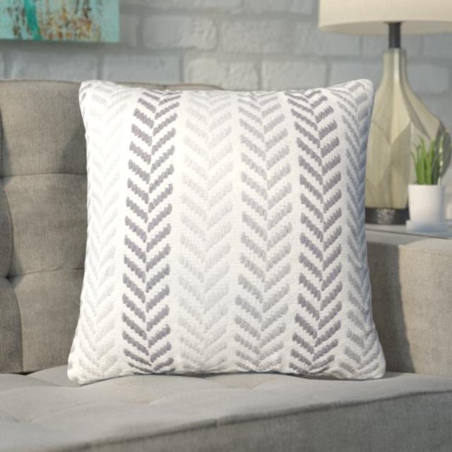 Chevron 100% Cotton Throw Pillow                                    by                                      Mercury Row