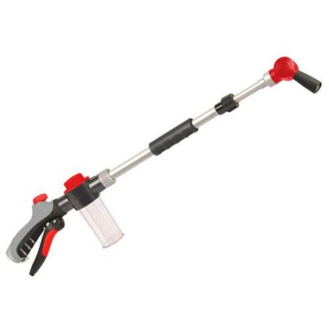 RainWave E-Z Wash'N Clean Telescopic (up to 50'') Wand with Soap Dispenser