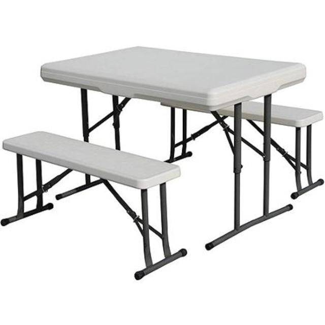Stansport Camp Table with Folding Bench Seats