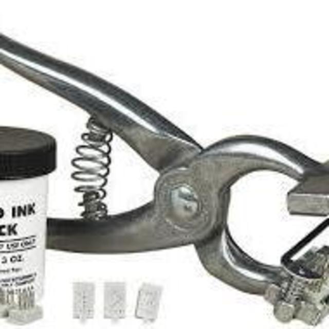 All Breed 5/16" Tattoo Kit w/ alphabet, green ink, and case