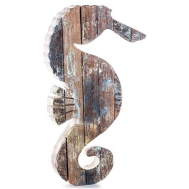 Colorful Wooden Hanging Seahorse